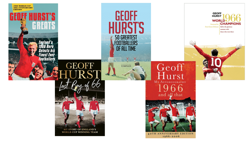 Sir Geoff Hurst MBE 1966 World Cup England Soccer Football winner hat trick speaker book at official agent Great Sports Speakers