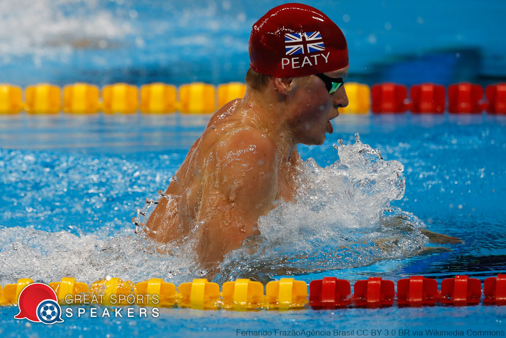 Adam Peaty Swimming Top 15 Sports Motivational Speakers book at official agent Great Sports Speakers