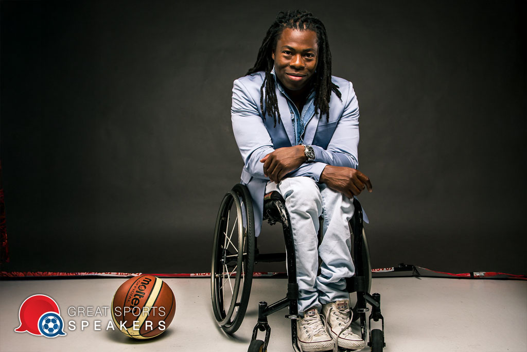 Ade Adepitan Paralympian wheelchair basketball Top 15 Sports Motivational Speakers book at official agent Great Sports Speakers