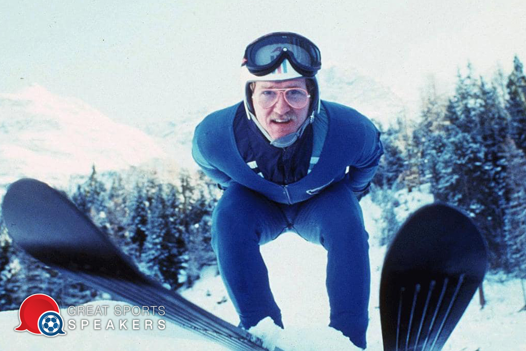 Eddie The Eagle Edwards Winter Olympics Top 15 Sports Motivational Speakers book at official agent Great Sports Speakers