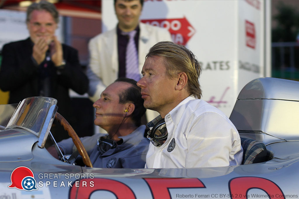 Mika Häkkinen f1 racing driver Top 15 Sports Motivational Speakers book at official agent Great Sports Speakers