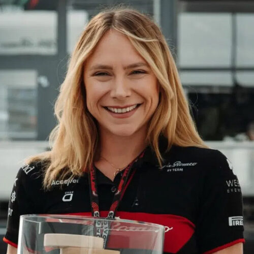 Ruth Buscome Divey Strategy Analyst Presenter F1 TV Engineer Race Strategist Speaker book at official agent Great Sports Speakers