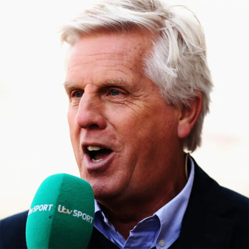 Steve Rider award winning motorsports tv broadcaster journalist speaker host at official agent Great Sports Speakers