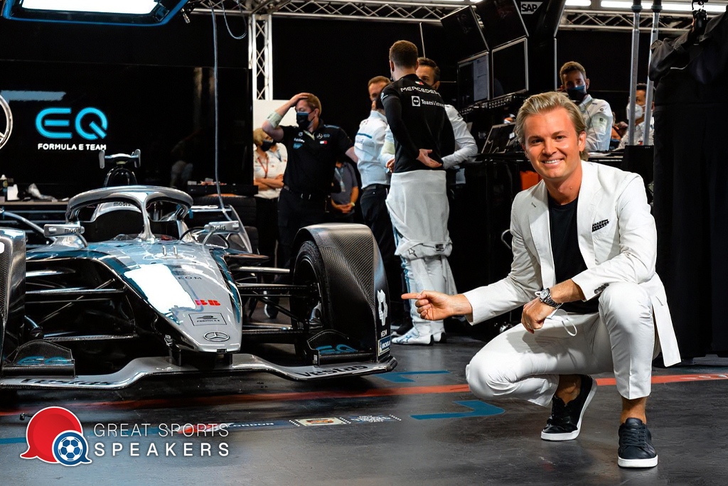 Nico Rosberg hire F1 driver speaker book at agent Great Sports Speakers